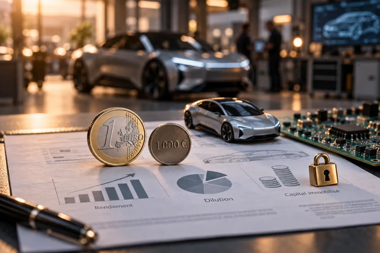 Avec 1 000 €, investir dans une start-up impose d’anticiper rendement, dilution et capital bloqué