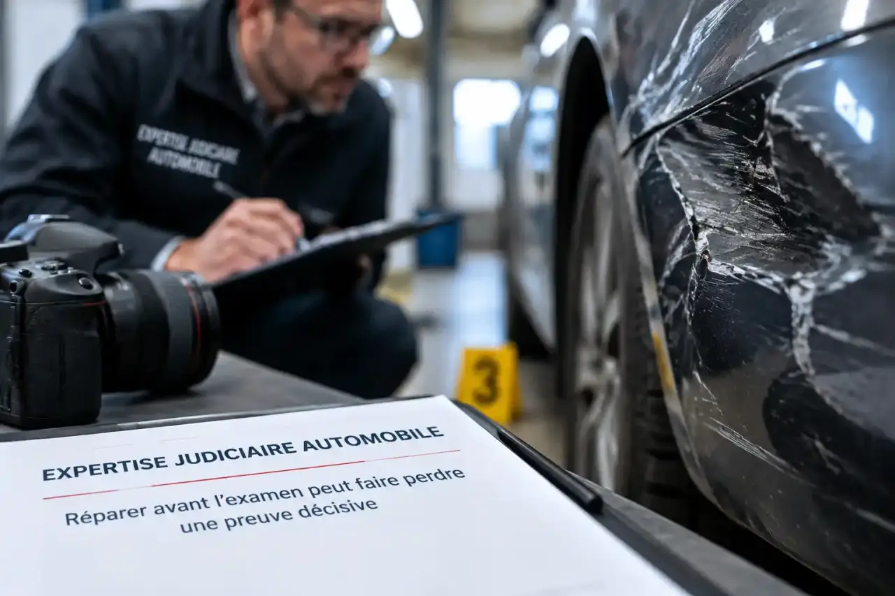 Expertise judiciaire automobile : réparer avant l’examen peut faire perdre une preuve décisive